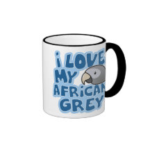 I Love My Timneh African Grey Mug
