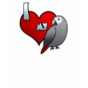 I Love my Timneh African Grey T Shirt by MenagerieMayhem I Love my Timneh African Grey T Shirt