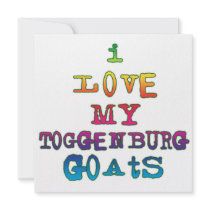 I Love My Toggenburg Goats invitations by LiveSimply I Love My Toggenburg Goats invitations