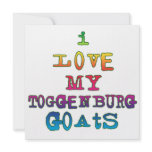 I Love My Toggenburg Goats Personalized Announcements