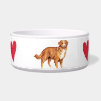 I Love my Toller Dog Bowls