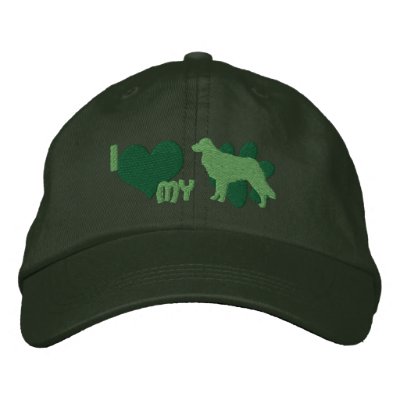 I Love my Toller Embroidered Hat (Green) I Love my Toller Embroidered Hat (Green)