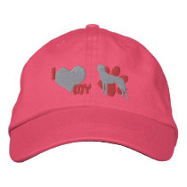 I Love my Tosa Inu Embroidered Hat (Pink) embroidered hats by MenagerieMayhem I Love my Tosa Inu Embroidered Hat (Pink) embroidered hats