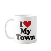 I Love My Town mugs