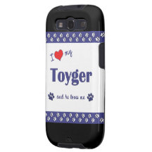 I Love My Toyger (Male Cat) Galaxy S3 Cases