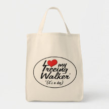 I Love My Treeing Walker (It's a Dog) Bags