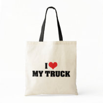 I Love My Truck Canvas Bags
