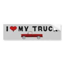 I Love My Truck Bumper Stickers
