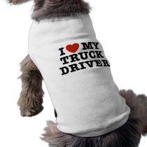I Love My Truck Driver pet clothing