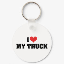 I Love My Truck Keychain
