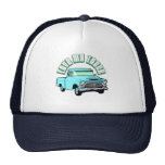 I love my truck - Old, classic blue pickup Mesh Hat