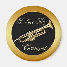 I LOVE MY TRUMPET REFRIGERATOR MAGNETS