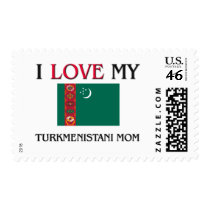 I Love My Turkmenistani Mom postage