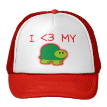 I Love My Turtle Mesh Hats