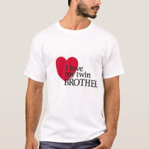 I love my twin brother t-shirts by gingerbee I love my twin brother t-shirts