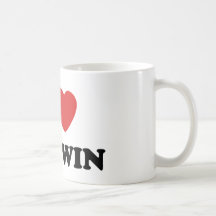 I Love My Twin Coffee Mugs