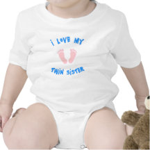 I Love My Twin Sister T Shirts