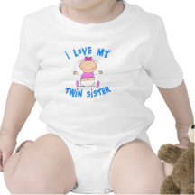 I Love My Twin Sister Tshirts