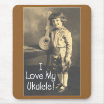 I Love My Uke Mousepad