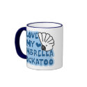 I Love My Umbrella Cockatoo Mug