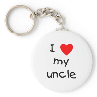 I Love My Uncle keychain