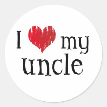 I love my uncle stickers