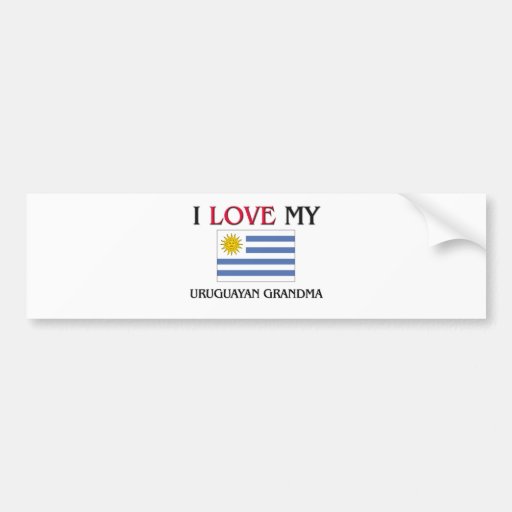 I Love My Uruguayan Grandma Bumper Sticker