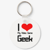 I love my video game geek keychains