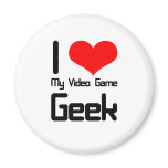 I love my video game geek fridge magnets