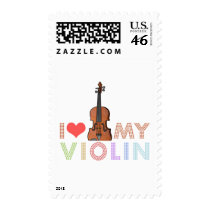 I Love My Violin Stamp