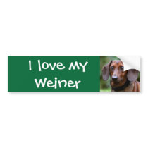 I love my Weiner bumper stickers by Lola121625 I love my Weiner bumper stickers
