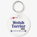 I Love My Welsh Terrier Mix (Female Dog) keychains by muttybuddy I Love My Welsh Terrier Mix (Female Dog) keychains