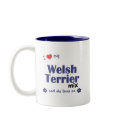 I Love My Welsh Terrier Mix (Female Dog) mugs by muttybuddy I Love My Welsh Terrier Mix (Female Dog) mugs