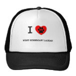 I LOVE MY WEST SIBERIAN LAIKAS TRUCKER HATS