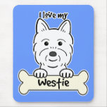 I Love My Westie Mouse Pad