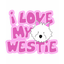 I Love My Westie Women's Twofer Shirt by MenagerieMayhem I Love My Westie Women's Twofer Shirt
