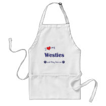 I Love My Westies (Multiple Dogs) Apron