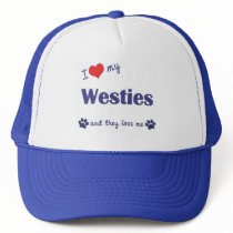 I Love My Westies (Multiple Dogs) Hats