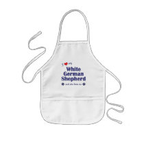 I Love My White German Shepherd (Female Dog) Apron