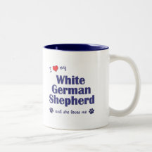 I Love My White German Shepherd (Female Dog) Coffee Mug