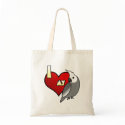 I Love my Whiteface Cockatiel bags by MenagerieMayhem I Love my Whiteface Cockatiel bags