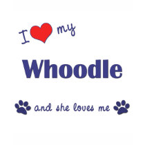 I Love My Whoodle (Female Dog) t-shirts by dogadoodle I Love My Whoodle (Female Dog) t-shirts