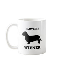 I love my wiener 2 mugs