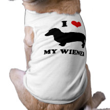 I love my wiener doggie tee shirt