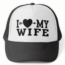 I Love My Wife hats