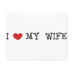 I Love My Wife postcards