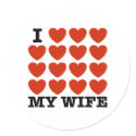 I Love My Wife stickers