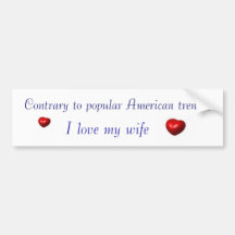 I love my wife sticker bumper stickers