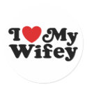 I Love My Wifey stickers