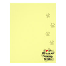 I Love My Wirehaired Pointing Griffon Letterhead